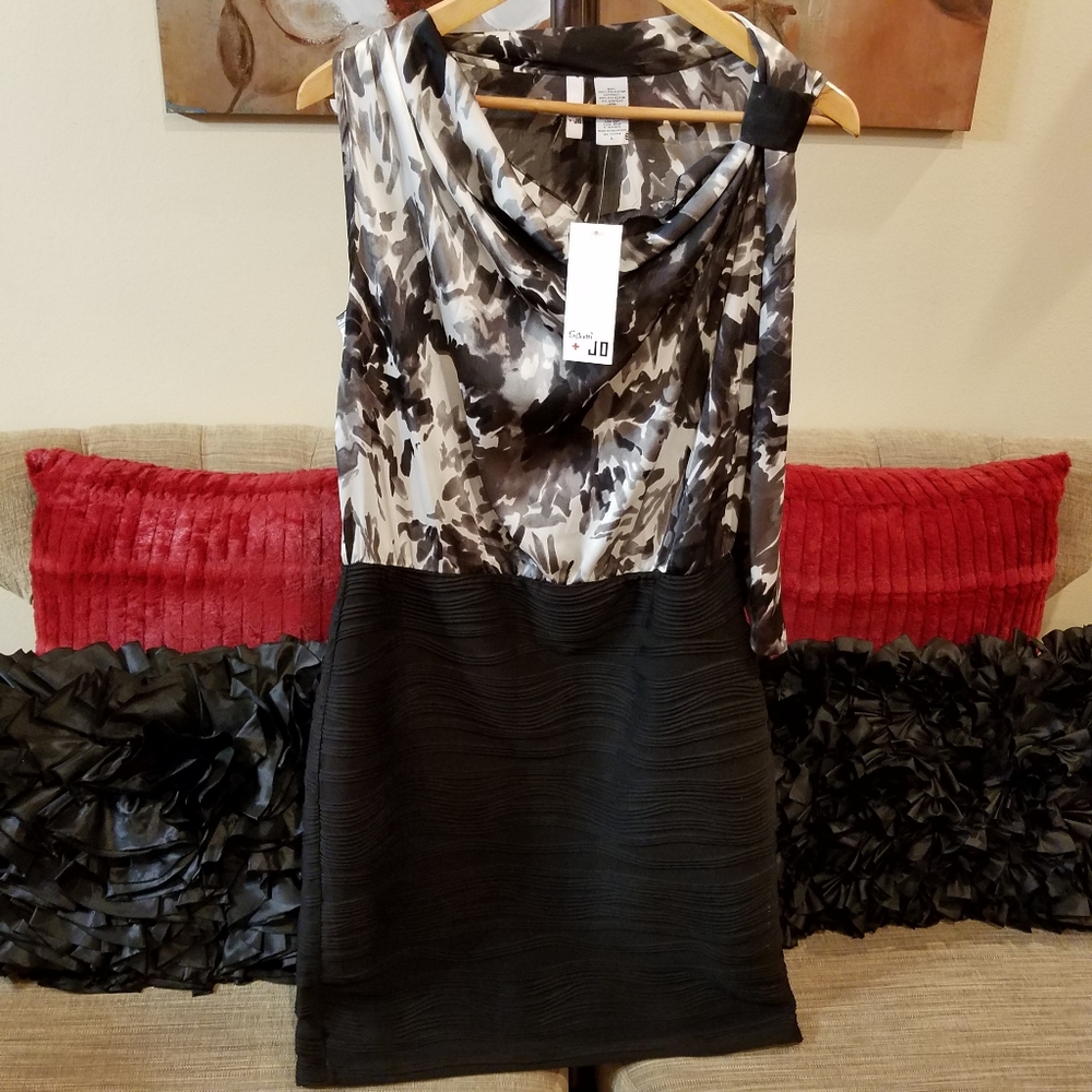 Women's black and white Sami Jo dress size L